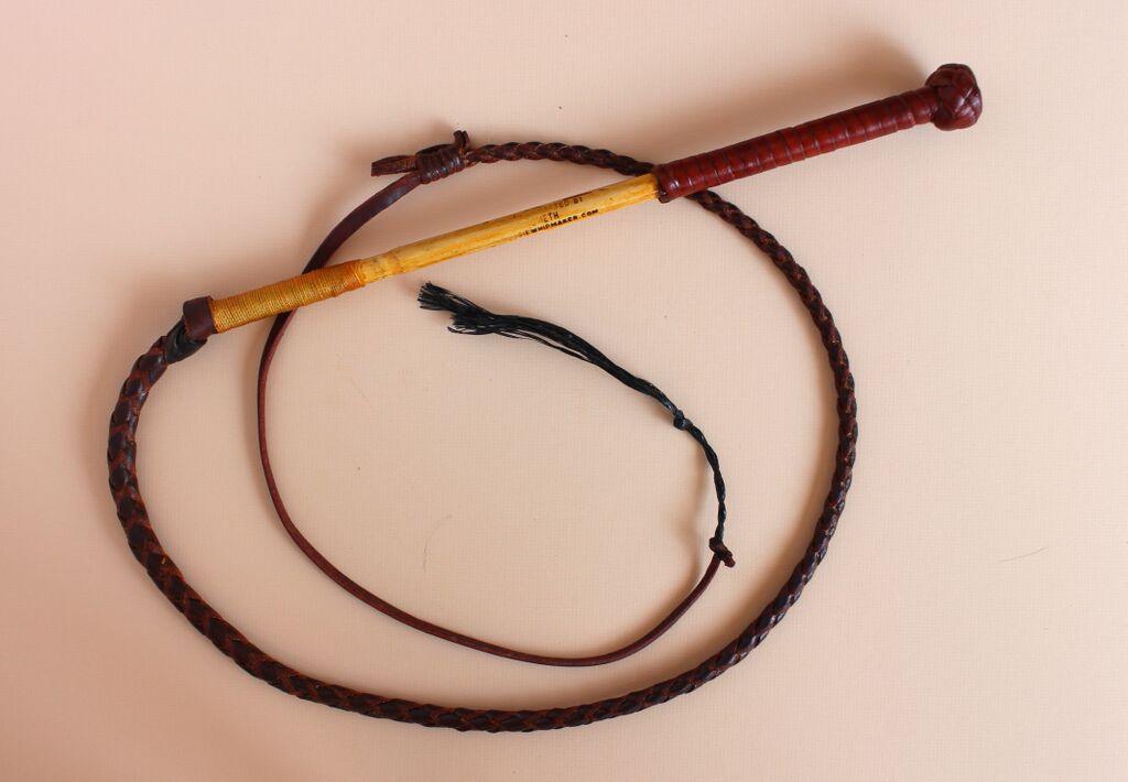 Genuine Leather 4 Plait Stock Whip RedHide Stock Whip Stockwhip 