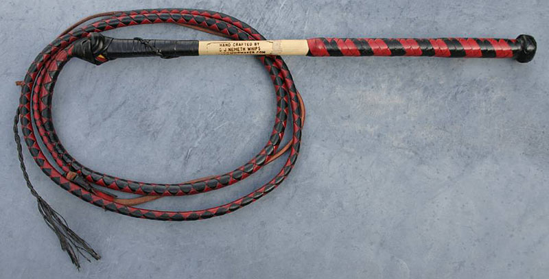 4 Feet Stock whip For Kids’ Genuine Leather Tan & Black Hand Crafted Stockwhip 